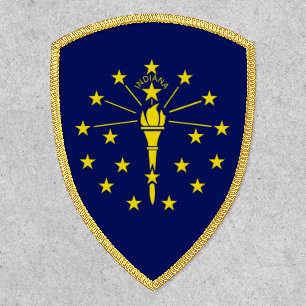 Indiana State Flag Shield Patch