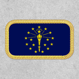 Indiana State Flag Small Patch