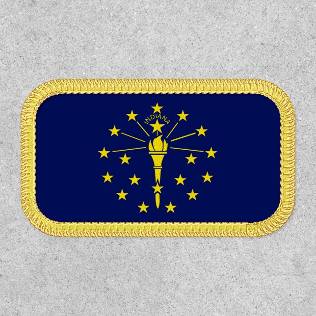 Indiana State Flag Small Patch (Front)