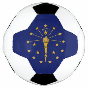 Indiana State Flag Soccer Ball