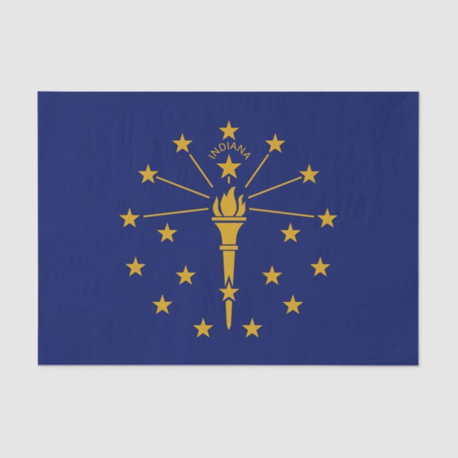 Indiana State Flag Tissue Paper (Front)