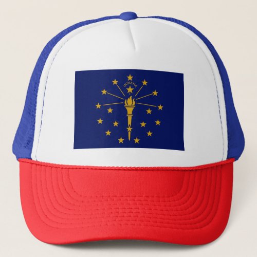 Indiana State Flag Trucker Hat