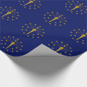 Indiana State Flag Wrapping Paper
