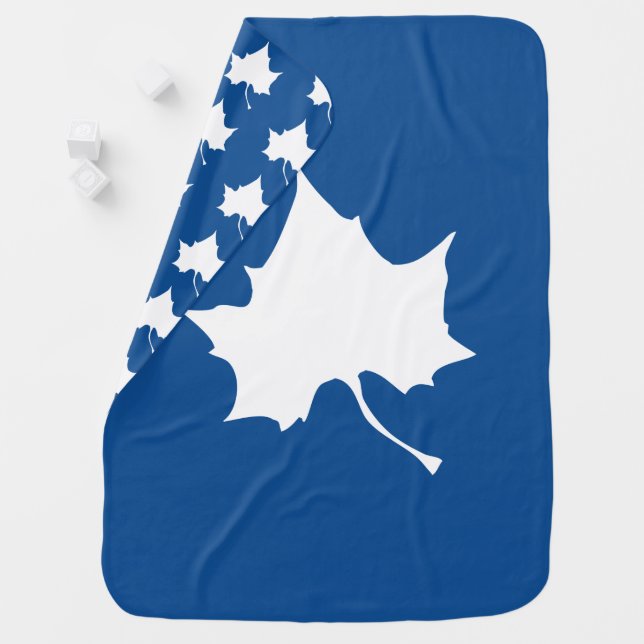 Indiana State Leaf Baby Blanket (In Situ)