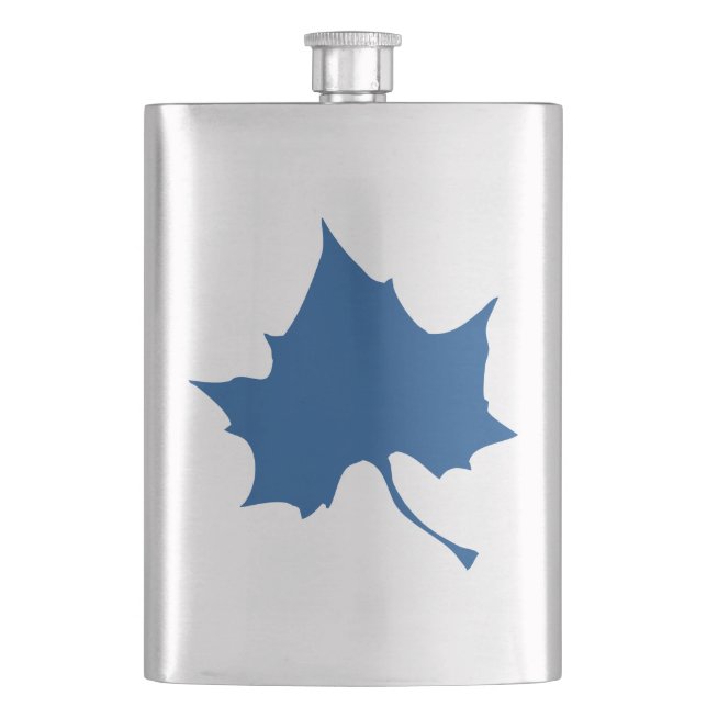 Indiana State Leaf Flask (Front)