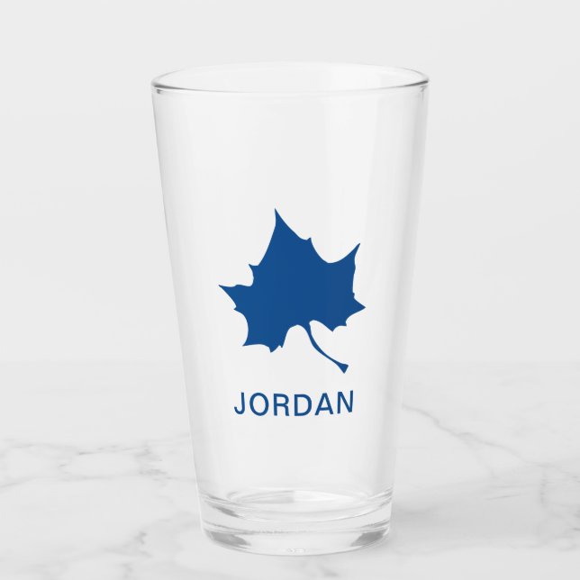 Indiana State Leaf Glass (Front)