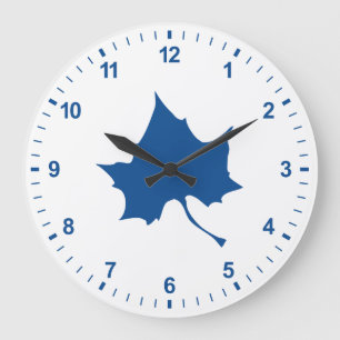 Indiana State Leaf Large Clock