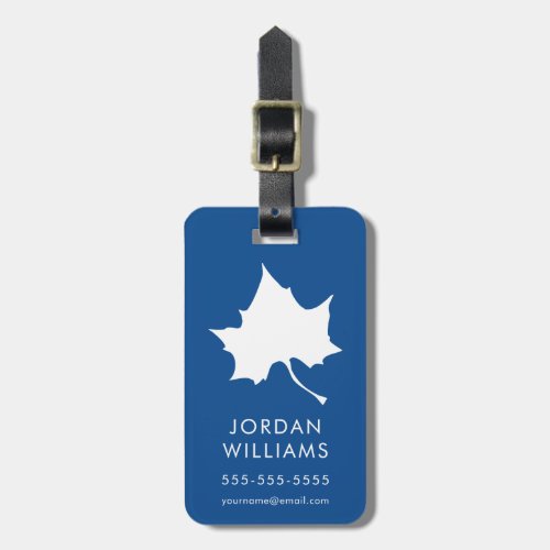 Indiana State Leaf Luggage Tag