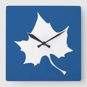 Indiana State Leaf Square Wall Clock