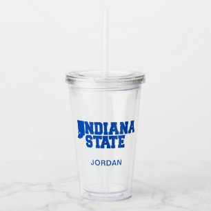 Indiana State Logo Acrylic Tumbler