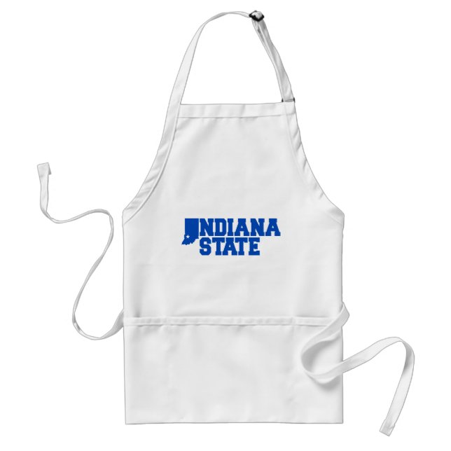 Indiana State Logo Adult Apron (Front)