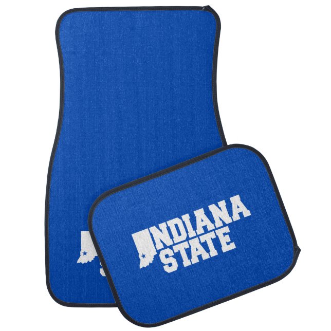 Indiana State Logo Car Floor Mat (Set)
