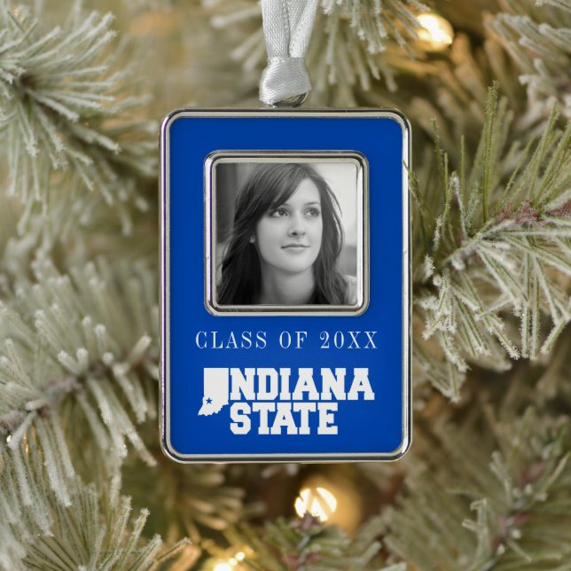 Indiana State Logo Christmas Ornament (Tree)