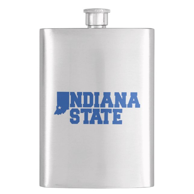 Indiana State Logo Flask (Front)