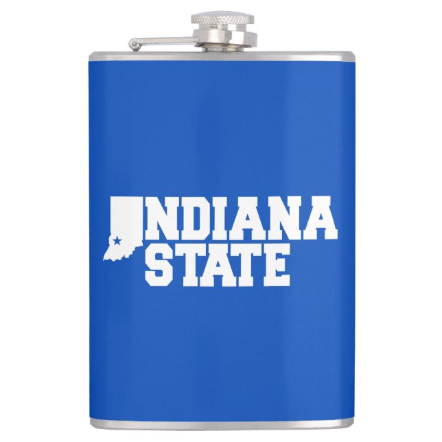 Indiana State Logo Flask (Front)