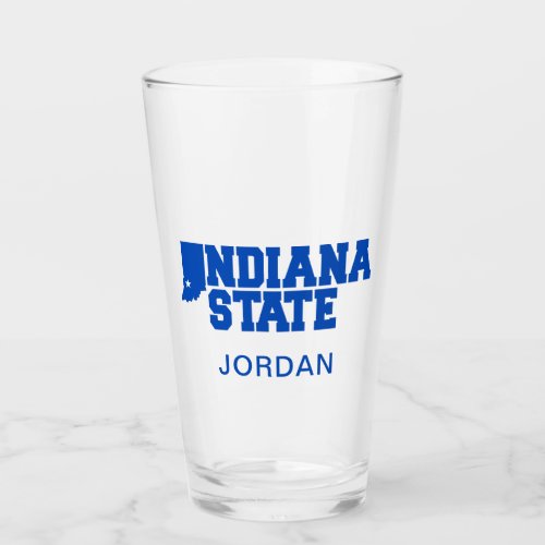 Indiana State Logo Glass