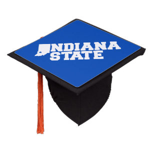 Indiana State Logo Graduation Cap Topper