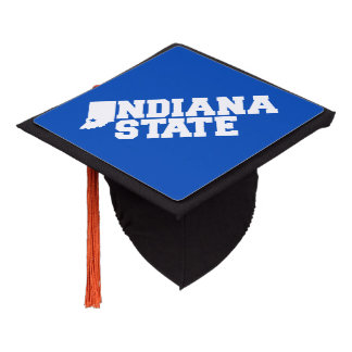 Indiana State Logo Graduation Cap Topper