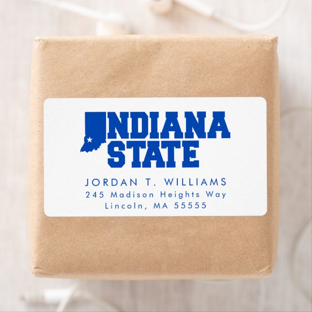 Indiana State Logo Label (Insitu)