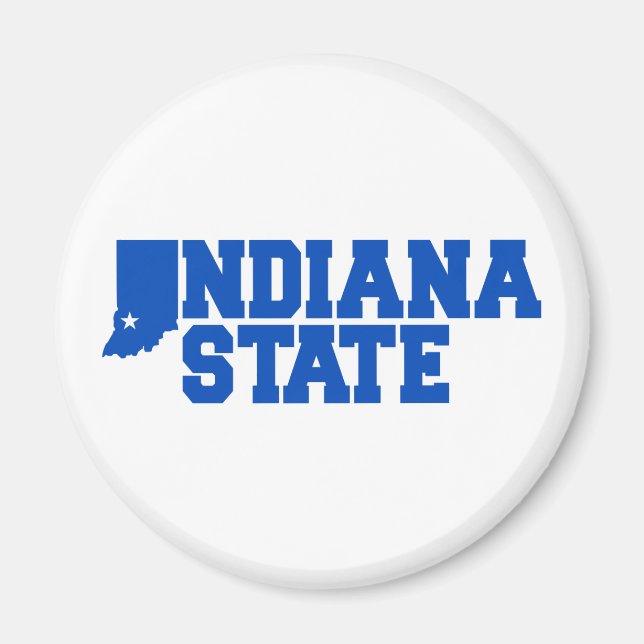 Indiana State Logo Magnet (Front)