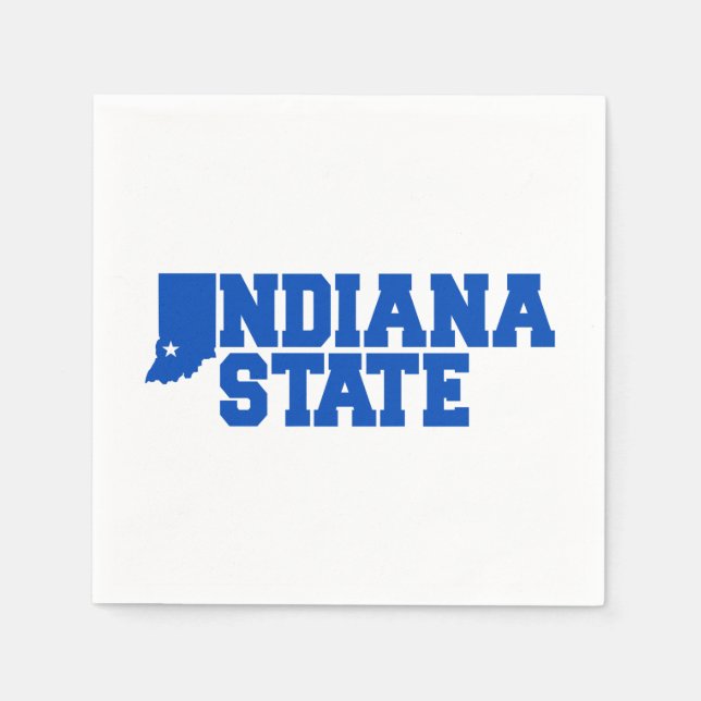 Indiana State Logo Napkins (Front)