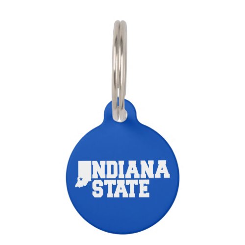 Indiana State Logo Pet ID Tag