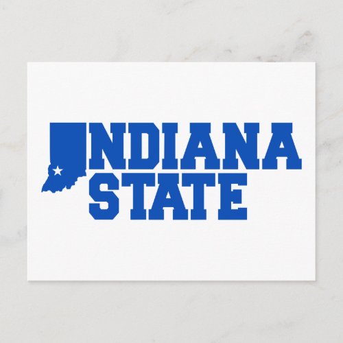 Indiana State Logo Postcard