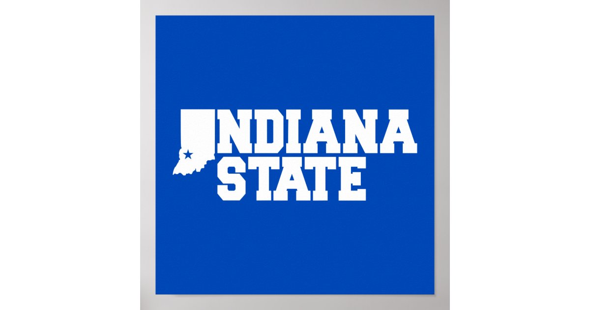 Indiana State Logo Poster | Zazzle