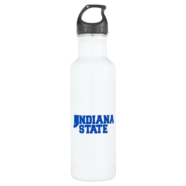 Indiana State Logo Stainless Steel Water Bottle (Front)