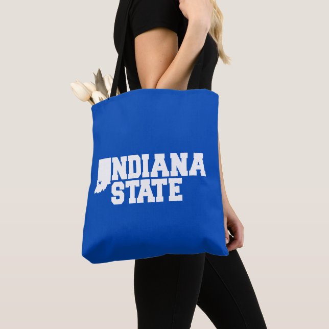 Indiana State Logo Tote Bag (Close Up)