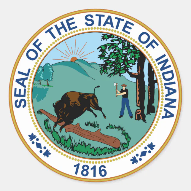 Indiana State Seal | Zazzle