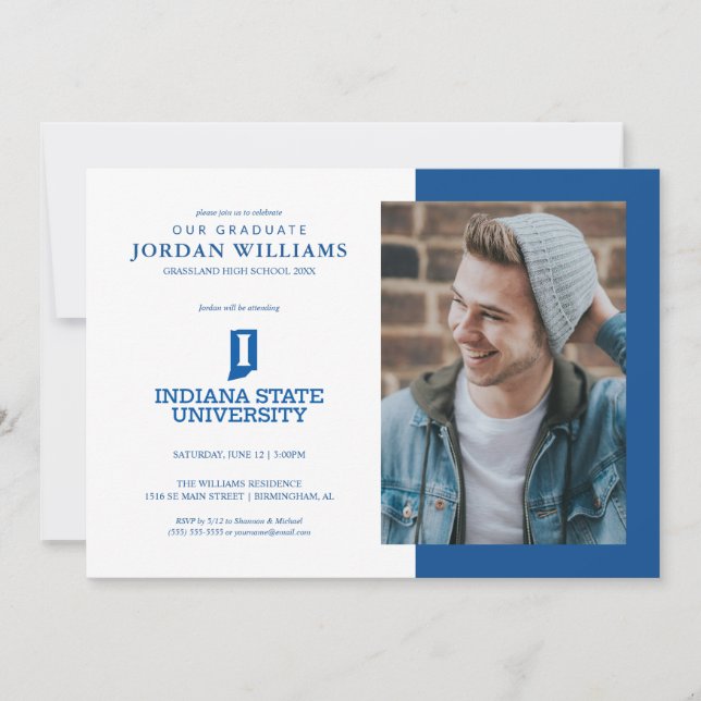 Indiana State University Graduation Announcement (Front)