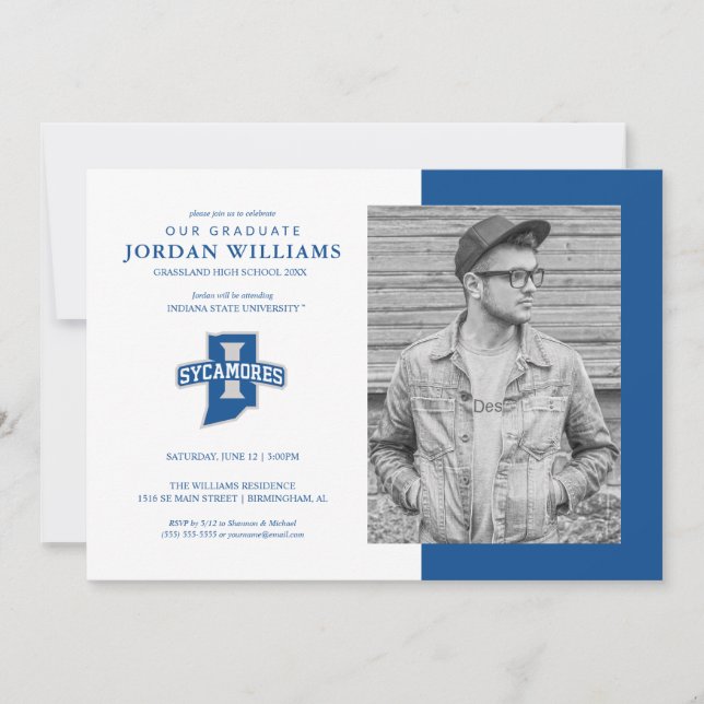Indiana State University Graduation Announcement (Front)