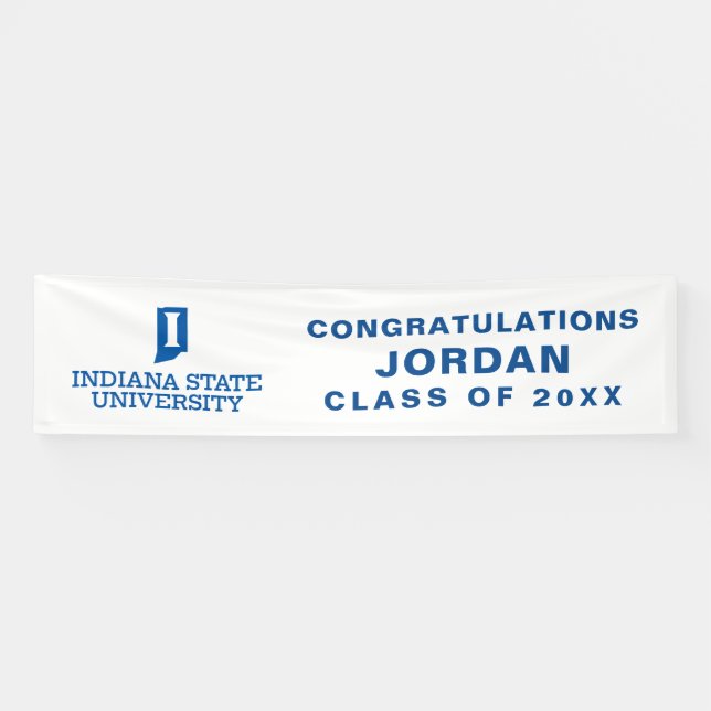 Indiana State University Graduation Banner (Horizontal)