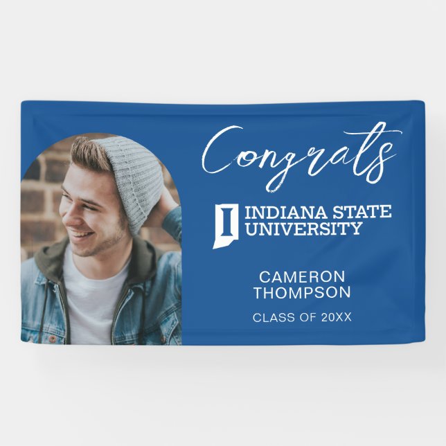 Indiana State University Graduation Banner (Horizontal)