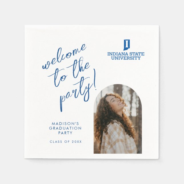 Indiana State University Graduation Napkins (Front)