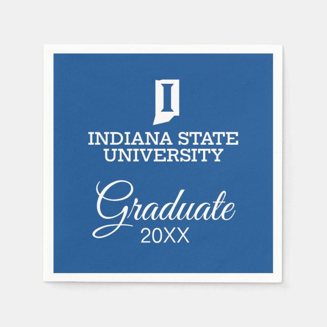 Indiana State University Graduation Napkins (Front)