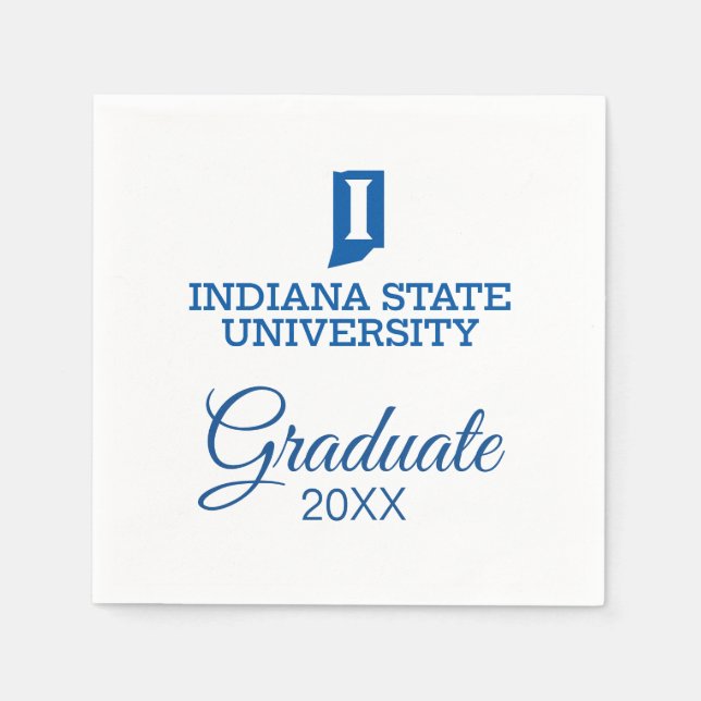 Indiana State University Graduation Napkins (Front)