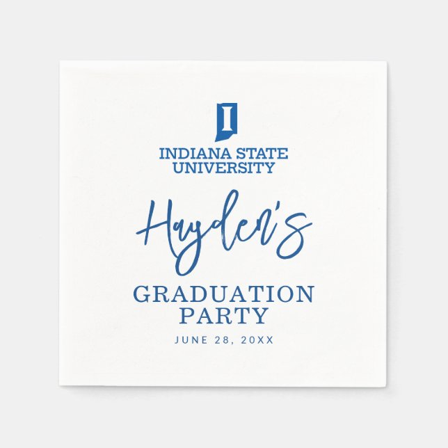 Indiana State University Graduation Napkins (Front)