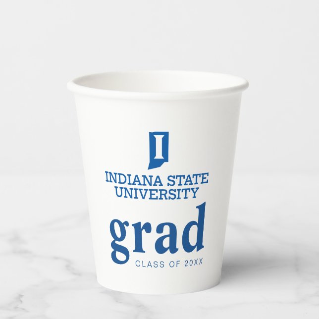 Indiana State University Graduation Paper Cups (Front)