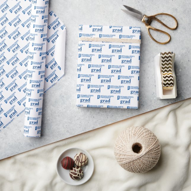 Indiana State University Graduation Wrapping Paper (Crafts)