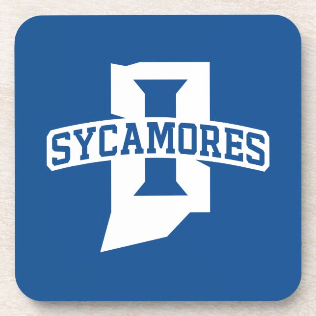 Indiana State University Sycamores Beverage Coaster (Front)