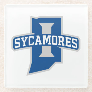 Indiana State University Sycamores Glass Coaster
