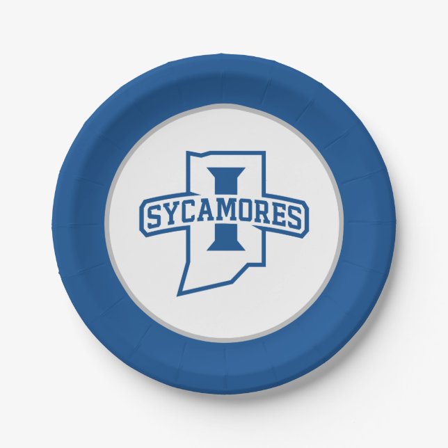 Indiana State University Sycamores Paper Plates (Front)