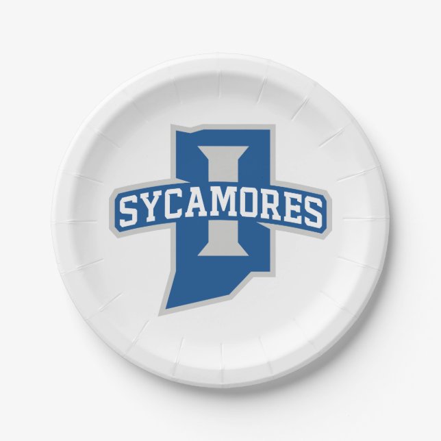 Indiana State University Sycamores Paper Plates (Front)