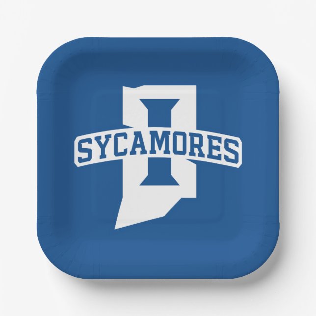 Indiana State University Sycamores Paper Plates (Front)