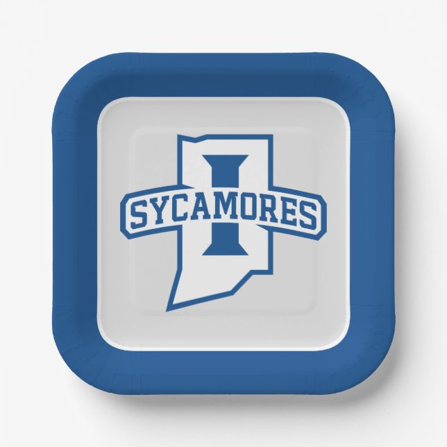 Indiana State University Sycamores Paper Plates (Front)