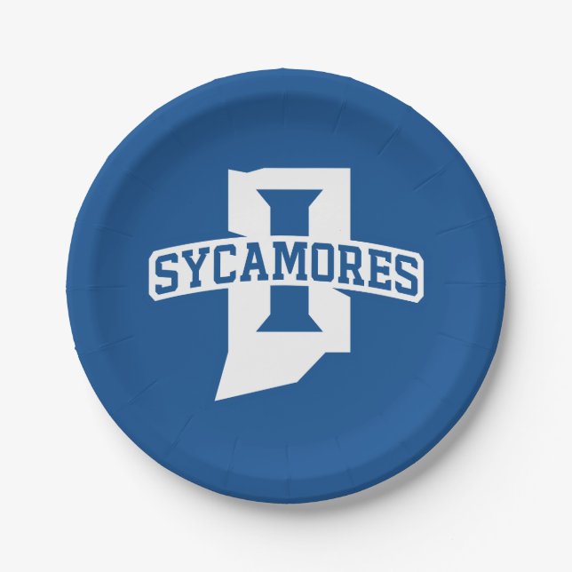 Indiana State University Sycamores Paper Plates (Front)
