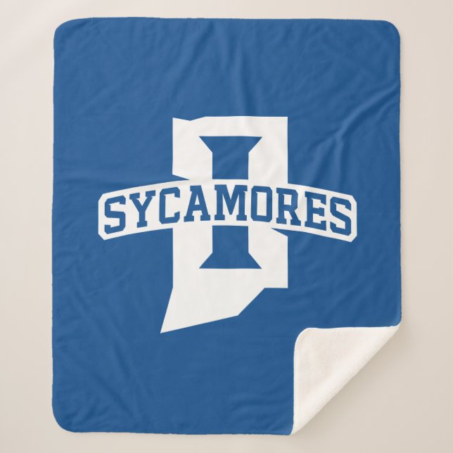 Indiana State University Sycamores Sherpa Blanket (Front)