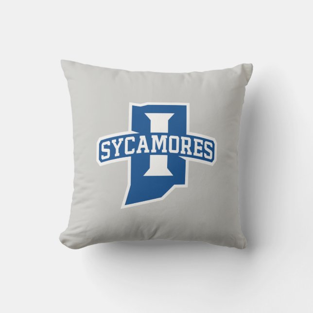 Indiana State University Sycamores Throw Pillow (Front)